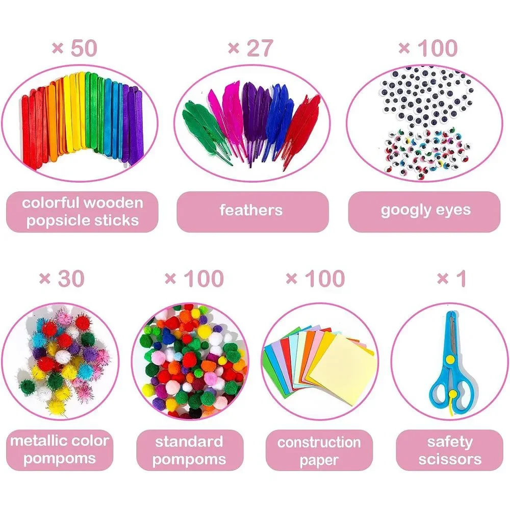 Arts and Crafts for Kids Ages 8-12 1200+ Piece Set Crafts for Girls Ages 8-12 K - Picture 4 of 7
